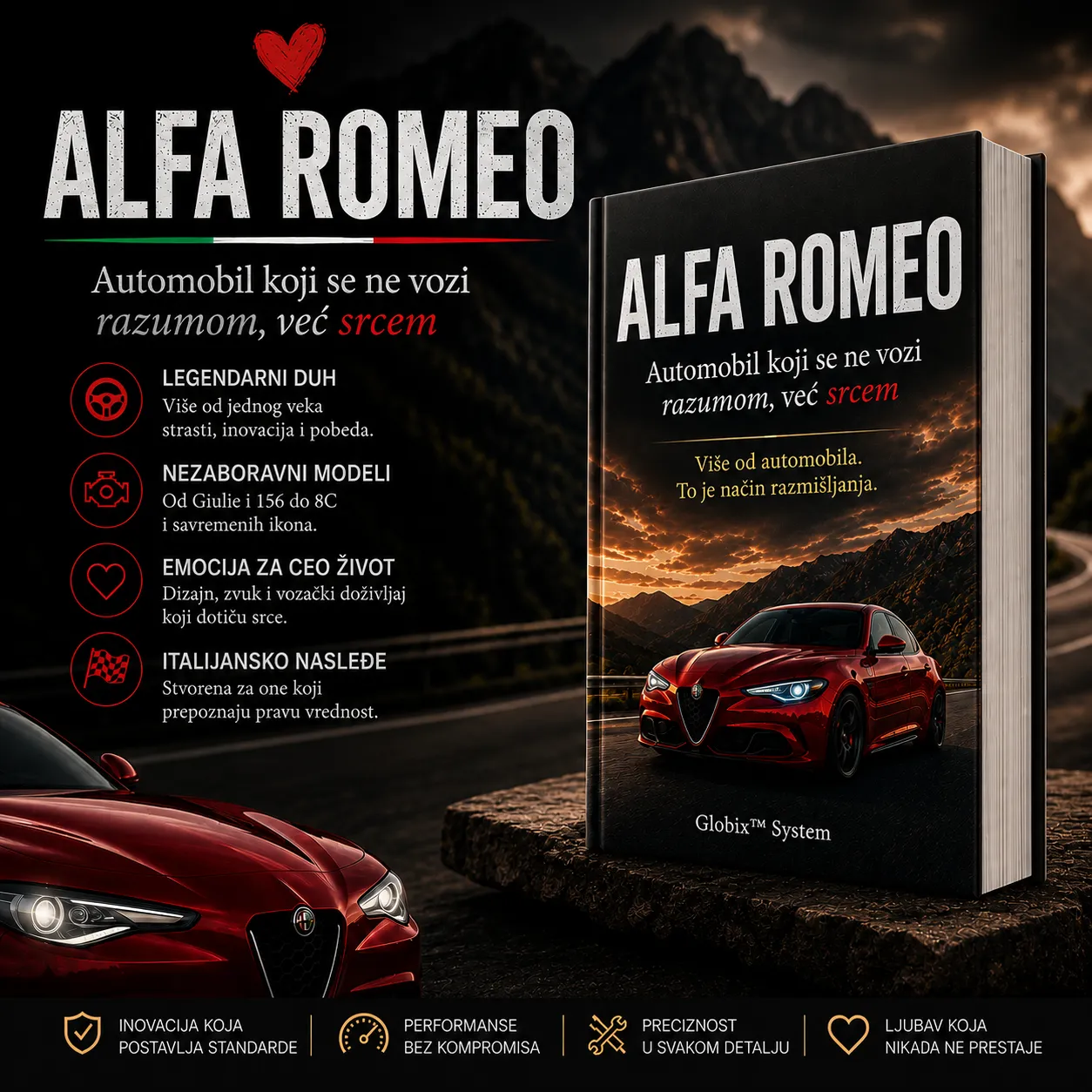 alfra 🐍 ALFA ROMEO — AUTOMOBIL KOJI SE NE VOZI RAZUMOM NEGO SRCEM - Slika 1