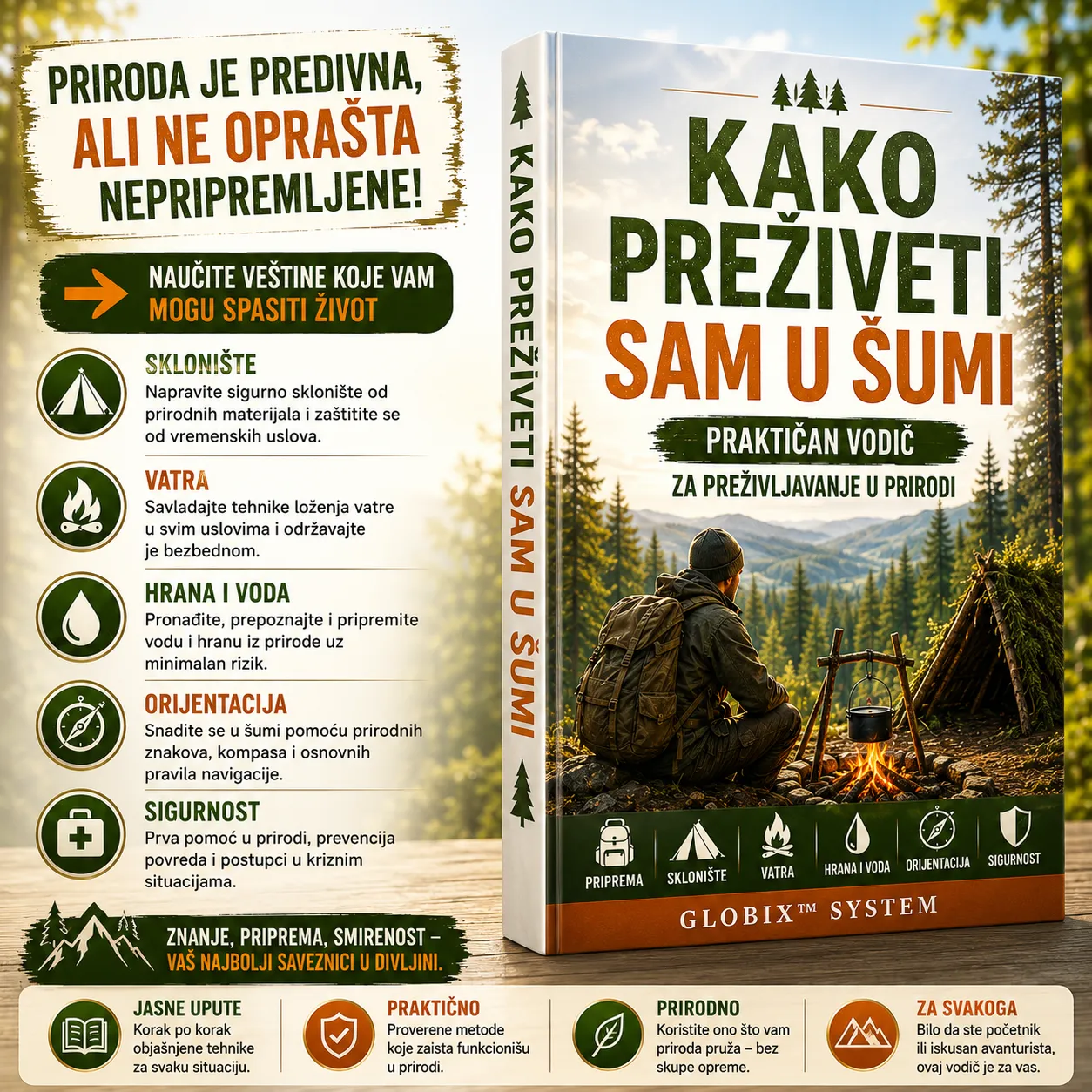 kako preživeti divljinu 🌲 KAKO PREŽIVETI SAM U ŠUMI 👉 Praktičan vodič za preživljavanje u prirodi - Slika 1